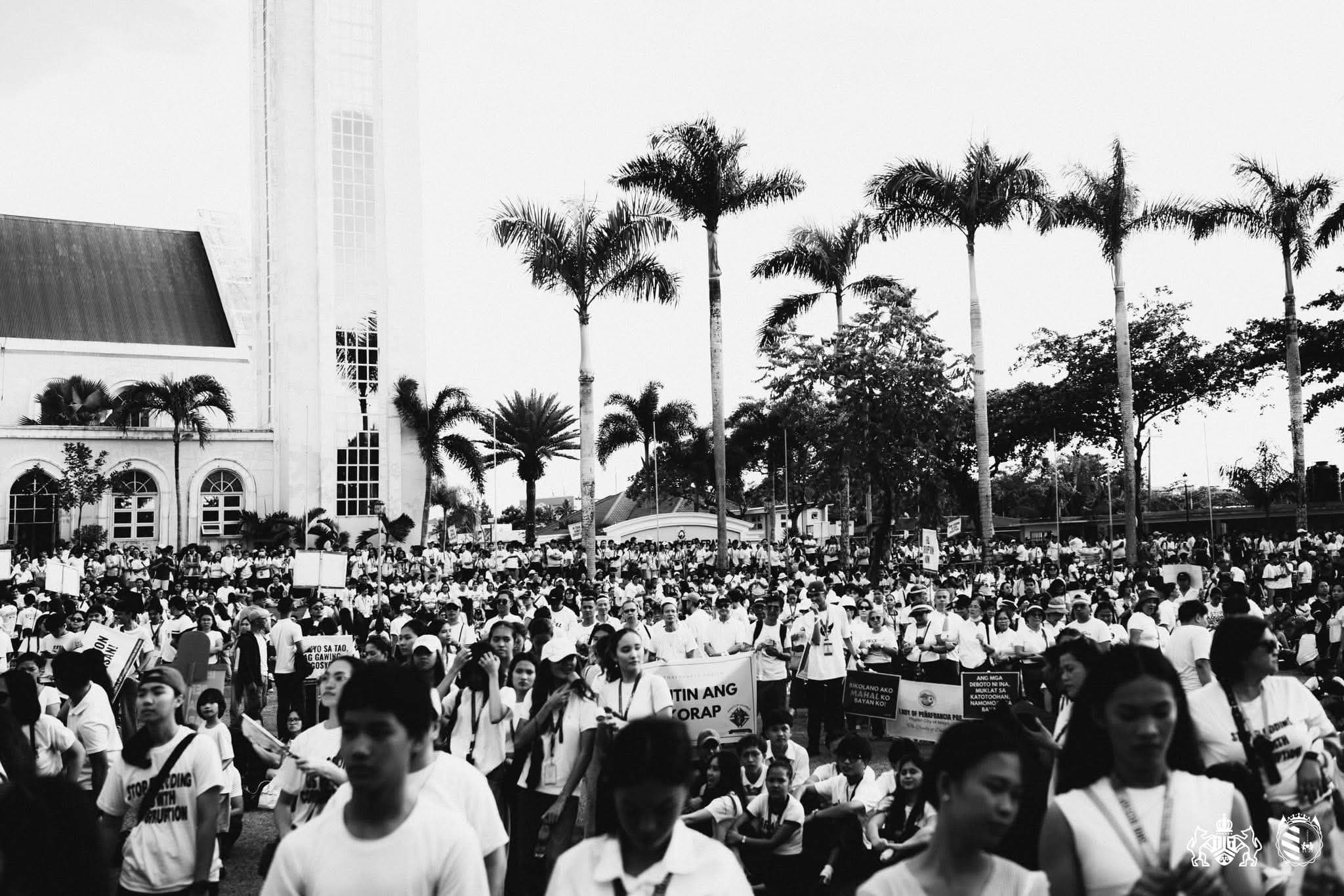 Students at Ateneo de Naga University campus